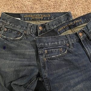 2 Pair 26x30 American Eagle Bootcut Jeans